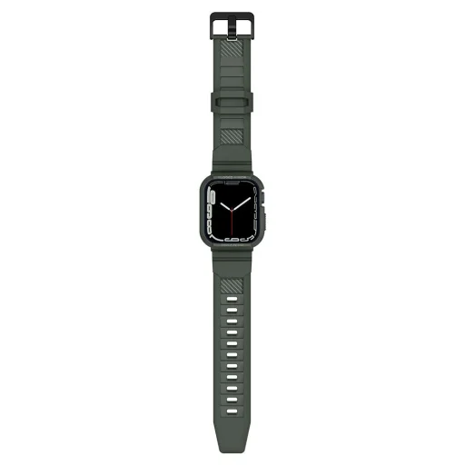 Apple Watch 4/5/6/7/8/SE (42/44/45mm) Spigen Rugged Armor Pro szíj és tok Military Green - 7