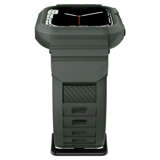 Apple Watch 4/5/6/7/8/SE (42/44/45mm) Spigen Rugged Armor Pro szíj és tok Military Green - 10