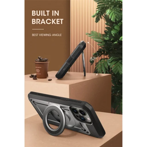 iPhone 14 Pro Max Supcase UB Pro Mag MagSafe kompatibilis tok fekete - 5