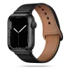 Apple Watch 4/5/6/7/8/SE (38/40/41 mm) Tech-Protect LeatherFit szíj fekete thumbnail