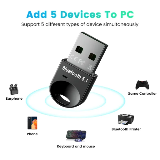 USB-Bluetooth adapter 5.1 - 5
