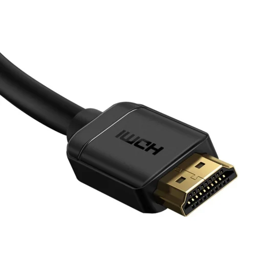 Baseus HDMI 2.0 kábel 4K 60Hz 3D HDR 18Gbps 2m fekete (CAKGQ-B01) - 5