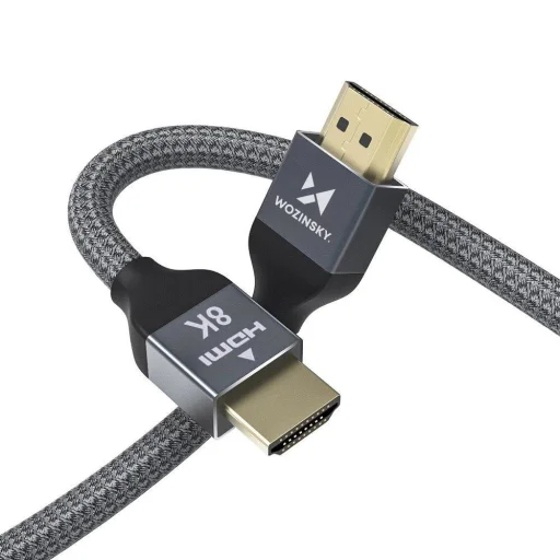 Wozinsky HDMI kábel 2.1 8K 60Hz 48 Gbps / 4K 120Hz / 2K 144Hz 1m szürke (WHDMI-10) - 8