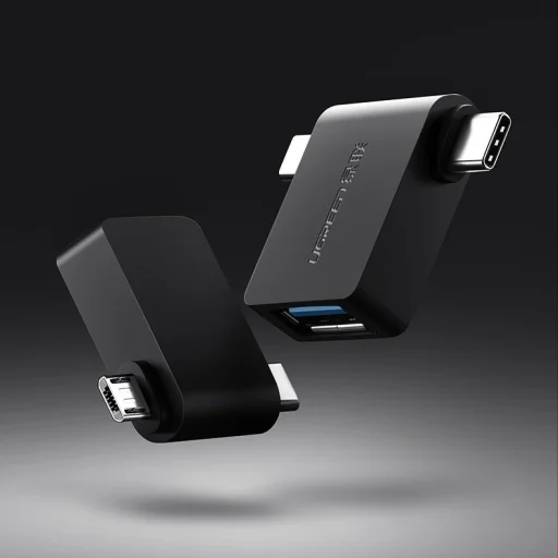 Ugreen OTG USB adapter USB 3.2 Gen 1 (5Gbps) - USB Type C / micro USB fekete (30453) - 9