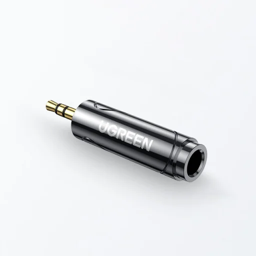 Ugreen audio adapter 6.35mm jack (anya) - 3.5mm mini jack (apa) fekete (AV168 80730) - 2