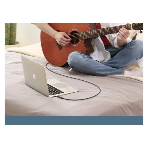 Ugreen audio adapter 6.35mm jack (anya) - 3.5mm mini jack (apa) fekete (AV168 80730) - 5