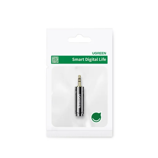 Ugreen audio adapter 6.35mm jack (anya) - 3.5mm mini jack (apa) fekete (AV168 80730) - 6