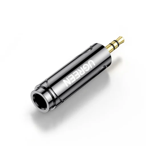 Ugreen audio adapter 6.35mm jack (anya) - 3.5mm mini jack (apa) fekete (AV168 80730) - 1