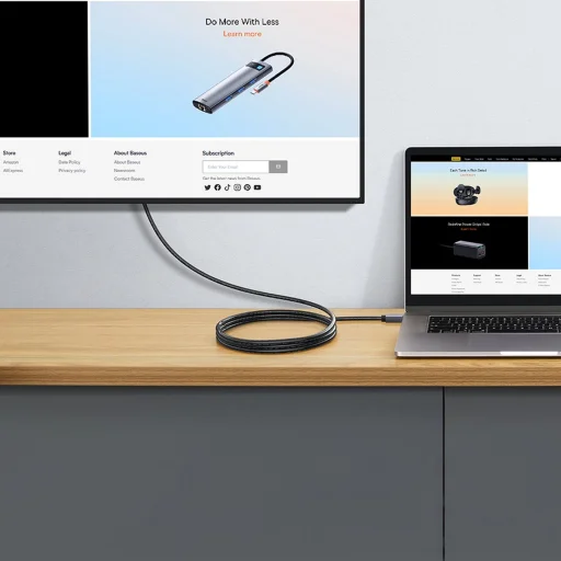 Baseus High Definition Series HDMI 2.0 kábel 4K60Hz 2m fekete (WKGQ020201) - 3