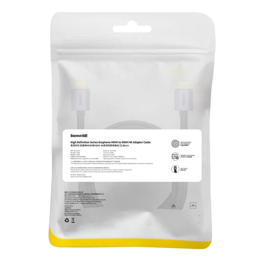 Baseus High Definition Series HDMI 2.0 kábel 4K60Hz 5m fekete (WKGQ020401) - 18