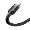 Baseus Cafule Nylon harisnyázott USB/USB-C kábel QC3.0 3A 0,5 m fekete-szürke) thumbnail