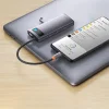 Baseus Metal Gleam Series 6 az 1-ben dokkoló, HUB USB Type C Power Delivery 100 W / 2x HDMI 4K 30 Hz / 3x USB 3.2 Gen 1 szürke (WKWG030113) thumbnail