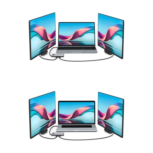 Baseus Metal Gleam Series 6 az 1-ben dokkoló, HUB USB Type C - 1 x HDMI / 3 x USB 3.2 Gen. 1/1 x Power Delivery / 1 x VGA szürke (WKWG030013) - 12