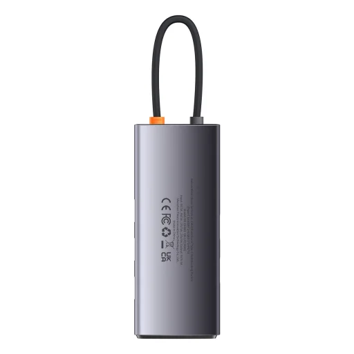 Baseus Metal Gleam Series 6 az 1-ben dokkoló, HUB USB Type C Power Delivery 100 W / 2x HDMI 4K 30 Hz / 3x USB 3.2 Gen 1 szürke (WKWG030113) - 5