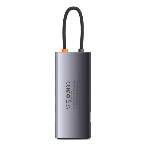 Baseus Metal Gleam Series 7 az 1-ben dokkoló, HUB USB Type C - 1 x HDMI / 1 x VGA / 3 x USB 3.2 Gen. 1/1 x Power Delivery / 1 x RJ-45 Ethernet szürke (WKWG040013) - 17