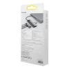 Baseus Metal Gleam Series 8 az 1-ben dokkoló, HUB USB Type C - 2 x HDMI / 3 x USB 3.2 Gen.1 / 1 x Power Delivery / 1 x SD kártyaolvasó / 1 x microSD kártyaolvasó szürke (WKWG050113) thumbnail