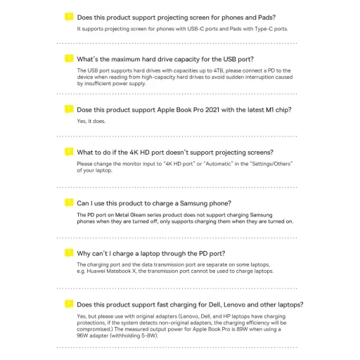 Baseus Metal Gleam Series 8 az 1-ben dokkoló, HUB USB Type C - 2 x HDMI / 3 x USB 3.2 Gen.1 / 1 x Power Delivery / 1 x SD kártyaolvasó / 1 x microSD kártyaolvasó szürke (WKWG050113) - 13