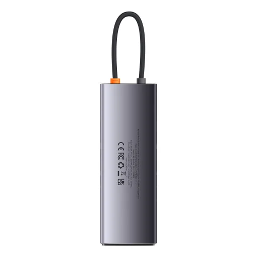 Baseus Metal Gleam Series 8 az 1-ben dokkoló, HUB USB Type C - 2 x HDMI / 3 x USB 3.2 Gen.1 / 1 x Power Delivery / 1 x SD kártyaolvasó / 1 x microSD kártyaolvasó szürke (WKWG050113) - 28