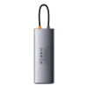 Baseus Metal Gleam Series 9 az 1-ben dokkoló, HUB USB Type C - 2 x HDMI / 2 x USB 3.2 Gen. 1/1 x USB 2.0 / 1 x Power Delivery / 1 x SD kártyaolvasó / 1 x microSD kártyaolvasó / 1 x RJ-45 szürke (WKWG060013) thumbnail