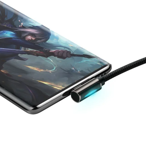 Baseus Legend 90 fokban döntött USB - USB Type-C kábel 66W 1m fekete (CATCS-B01) - 6