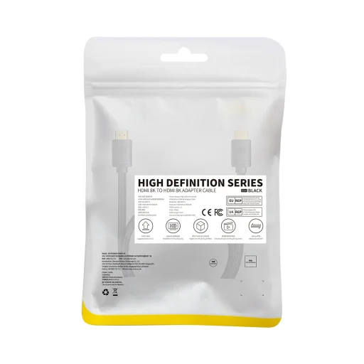 Baseus High Definition Series HDMI 2.1 kábel 8K60Hz 0.5m fekete (WKGQ040001) - 23