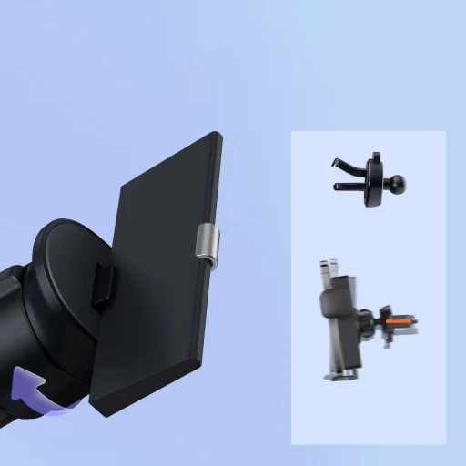 Baseus Metal Age II gravitációs autós tartó szellőzőrácsra zöld (SUJS000006) - 4