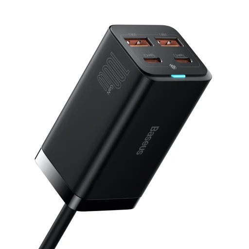 Baseus GaN3 Pro univerzális gyorstöltő 2 x USB Type C / 2x USB 100W PD3.0, QC4.0 + AFC fekete (CCGP000101) - 3