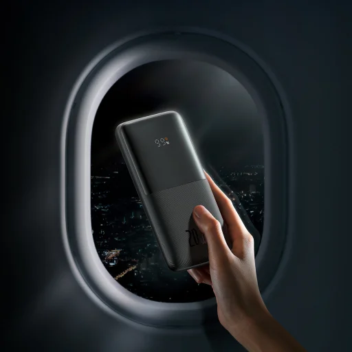 Baseus Bipow Pro powerbank 10000mAh 20W + USB 3A 0.3m kábel fekete (PPBD040101) - 6