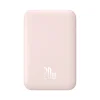 Baseus mágneses powerbank vezeték nélküli töltéssel 6000mAh 20W + USB - Type C kábel 60W 50cm rózsaszín (PPCX020004) thumbnail