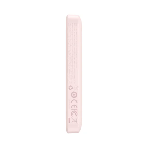 Baseus mágneses powerbank vezeték nélküli töltéssel 6000mAh 20W + USB - Type C kábel 60W 50cm rózsaszín (PPCX020004) - 22