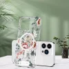 iPhone 14 Pro Max MagSafe kompatibilis tok virágmintával TPU+PC IMD01 Alphajack thumbnail