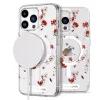 iPhone 14 Pro MagSafe kompatibilis tok virágmintával TPU+PC IMD02 Alphajack