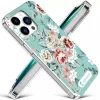 iPhone 14 Pro Max MagSafe kompatibilis tok virágmintával TPU+PC IMD04 Alphajack - 2