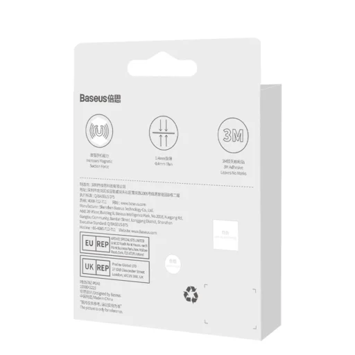 Baseus Halo 2db  mágneses gyűrű ezüst (PCCH000012) - 14