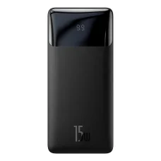 Baseus Bipow 30000mAh powerbank kijelzővel 15W + USB-A - Micro USB kábel 0,25m fekete (PPBD050201)