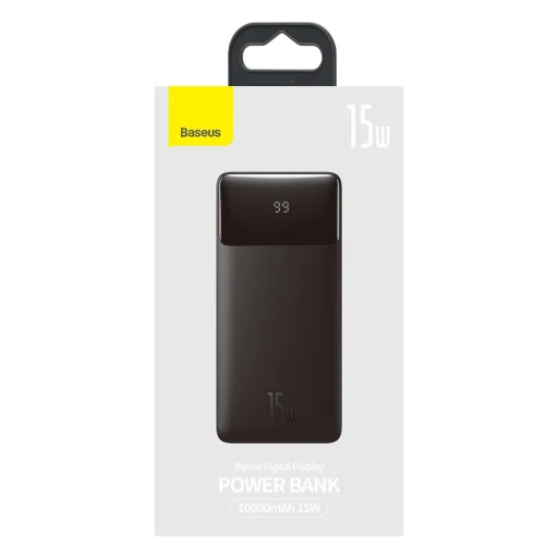 Baseus Bipow powerbank LED kijelzővel 10000mAh 15W fekete (PPDML-I01) - 8