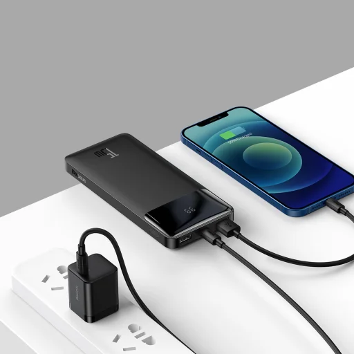 Baseus Bipow powerbank LED kijelzővel 10000mAh 15W fekete (PPDML-I01) - 13