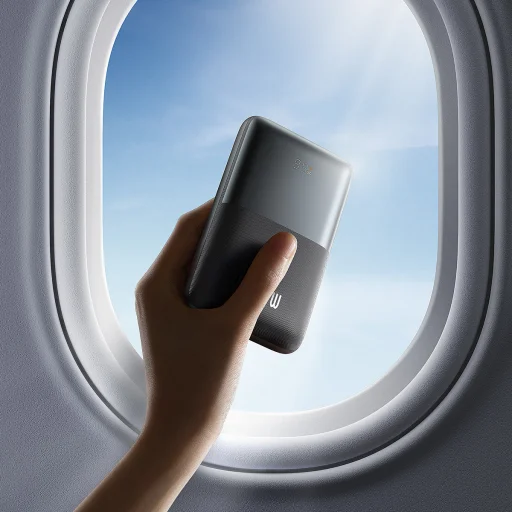 Baseus Pro 20000mAh 22.5W Powerbank + USB - USB Type C kábel 3A 0.3m fekete (PPBD030001) - 4