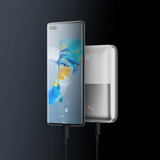 Baseus Pro 20000mAh 22.5W Powerbank + USB - USB Type C kábel 3A 0.3m fehér (PPBD030002) - 9