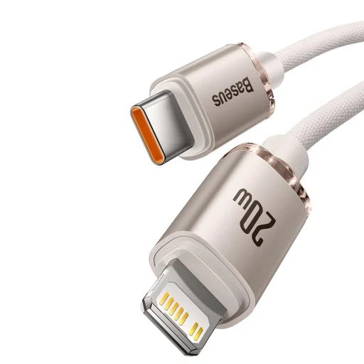 Baseus Crystal Shine USB Type C - Lightning gyorstöltő kábel 20W 1,2m rózsaszín (CAJY001304) - 2