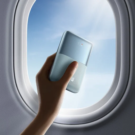 Baseus Pro 20000mAh 22.5W Powerbank + USB Type A - USB Type C 3A 0.3m kábel kék (PPBD040303) - 20