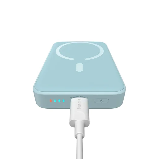 Baseus Magnetic Mini gyorstöltős power bank 10000mAh 20W + Type-C - Type-C kábel 60W (20V / 3A) 0.5m kék (PPCX030003) - 7