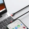 Baseus MVP 2 90 fokban döntött gyorstöltős adatkábel USB Type C/ Lightning 20W 1m fekete/piros (CAVP000220) thumbnail