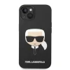 iPhone 14 Plus Karl Lagerfeld Karl Head MagSafe szilikon tok fekete (KLHMP14MSLKHBK) thumbnail