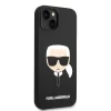 iPhone 14 Plus Karl Lagerfeld Karl Head MagSafe szilikon tok fekete (KLHMP14MSLKHBK) thumbnail