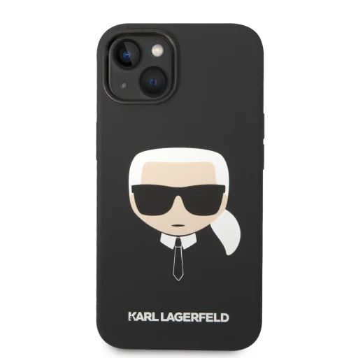 iPhone 14 Plus Karl Lagerfeld Karl Head MagSafe szilikon tok fekete (KLHMP14MSLKHBK) - 3