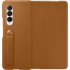 Samsung Galaxy Z Fold 3 Samsung EF-FF926LAE Leather bőr gyári fliptok Camel (S Pent nem tartalmaz) thumbnail