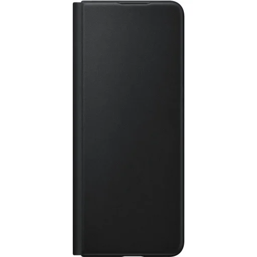 Samsung Galaxy Z Fold 3 Samsung EF-FF926LBE Leather bőr gyári fliptok fekete (S Pent nem tartalmaz) - 2