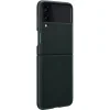Samsung Galaxy Z Flip 3 5G Leather Cover, Gyári Bőr Tok, zöld thumbnail