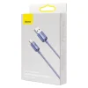 Baseus Crystal Shine gyors töltős adatkábel USB - Lightning 2.4A 1.2m lila (CAJY000005) thumbnail